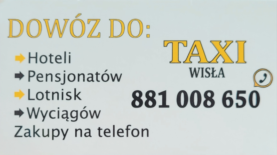 Zdjęcie na okładce dla Taxi Wisła - Promil Tomasz Haduch